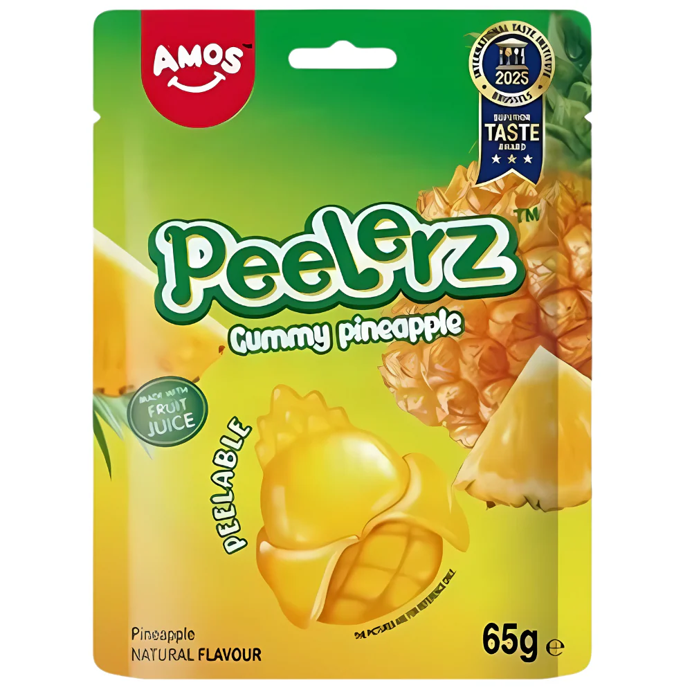 Amos Peelerz Gummy Pineapple 24 x 65g