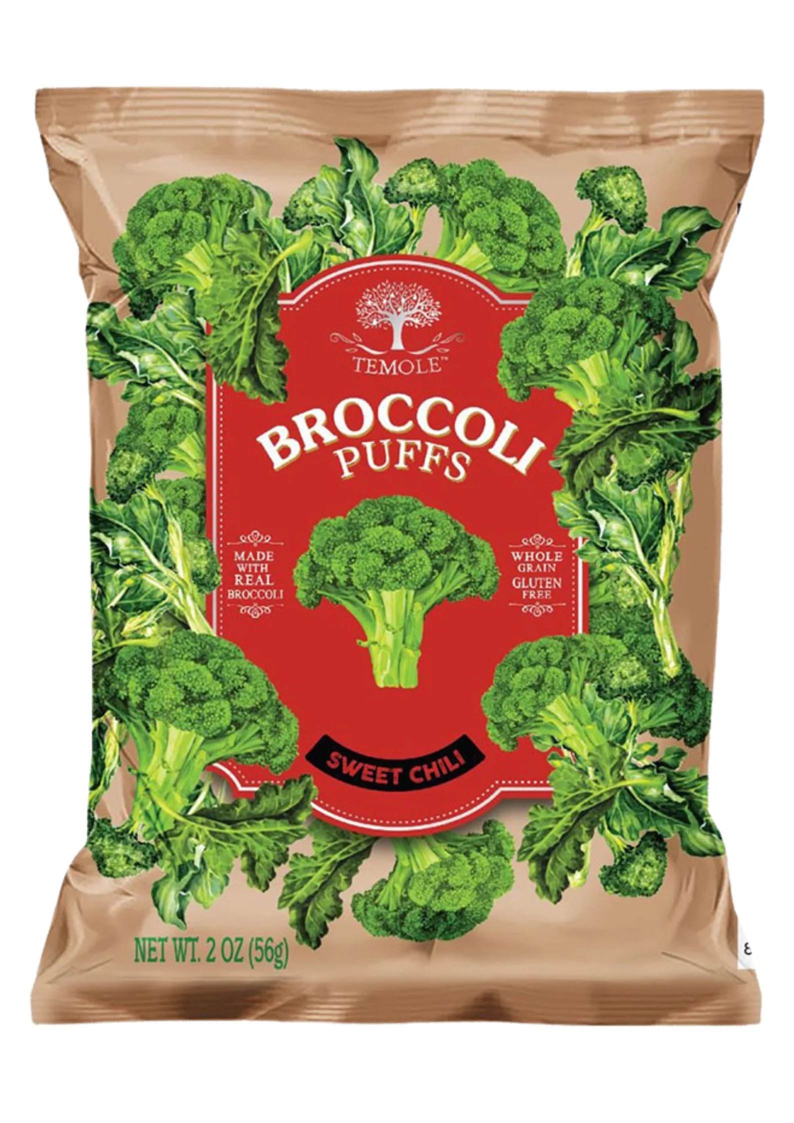 Temole Brocolli Puffs Sweet Chili 24 x 56g