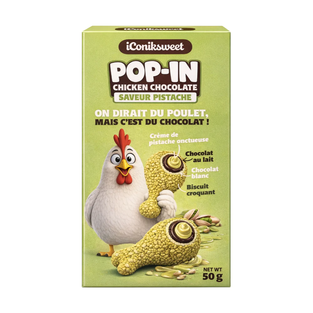 Iconiksweet Pop-In Chicken Pistachio 12 x 50g