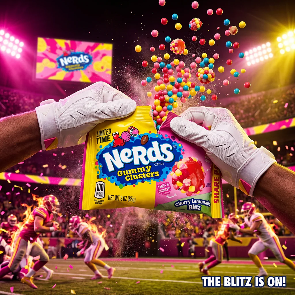 Wonka Nerds Gummy Clusters Candy Cherry Lemonade 12 x 85g - Image 3