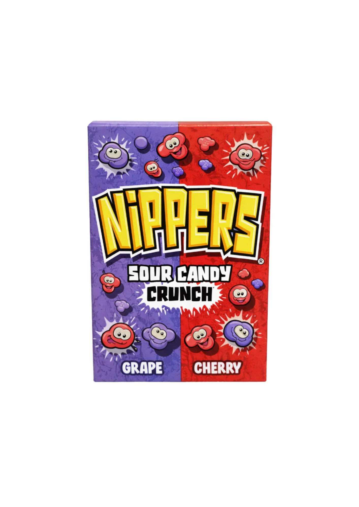 Nippers Sour Candy Crunch Grape Cherry 16 x 50g