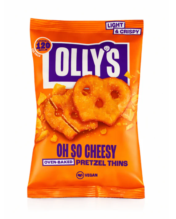 Olly's Pretzel Thins Cheesy 7 x 140g