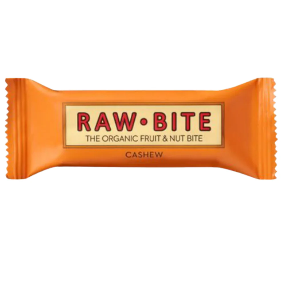 Rawbite Organic Fruit & Nut Cashew 12 x 50g