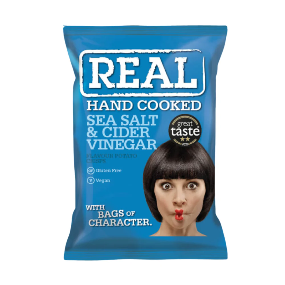 Real Crisp Sea Salt and Vinegar 24 x 35g