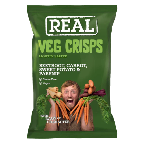 Real Crisp Vegetables Crisps 12 x 100g DDM 2026-06