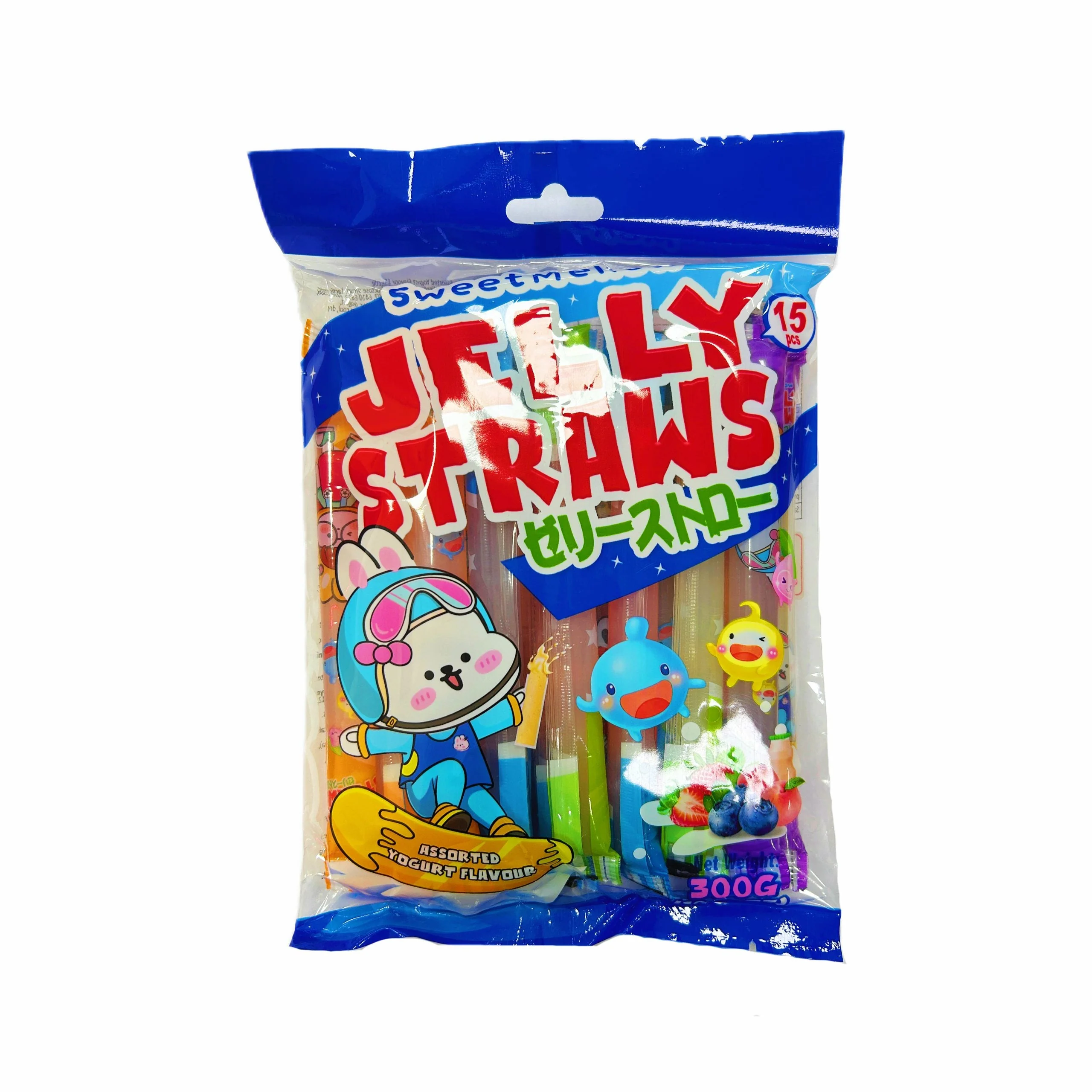 SweetMellow Jelly Straws Yoghurt Flavour 30 x 300g