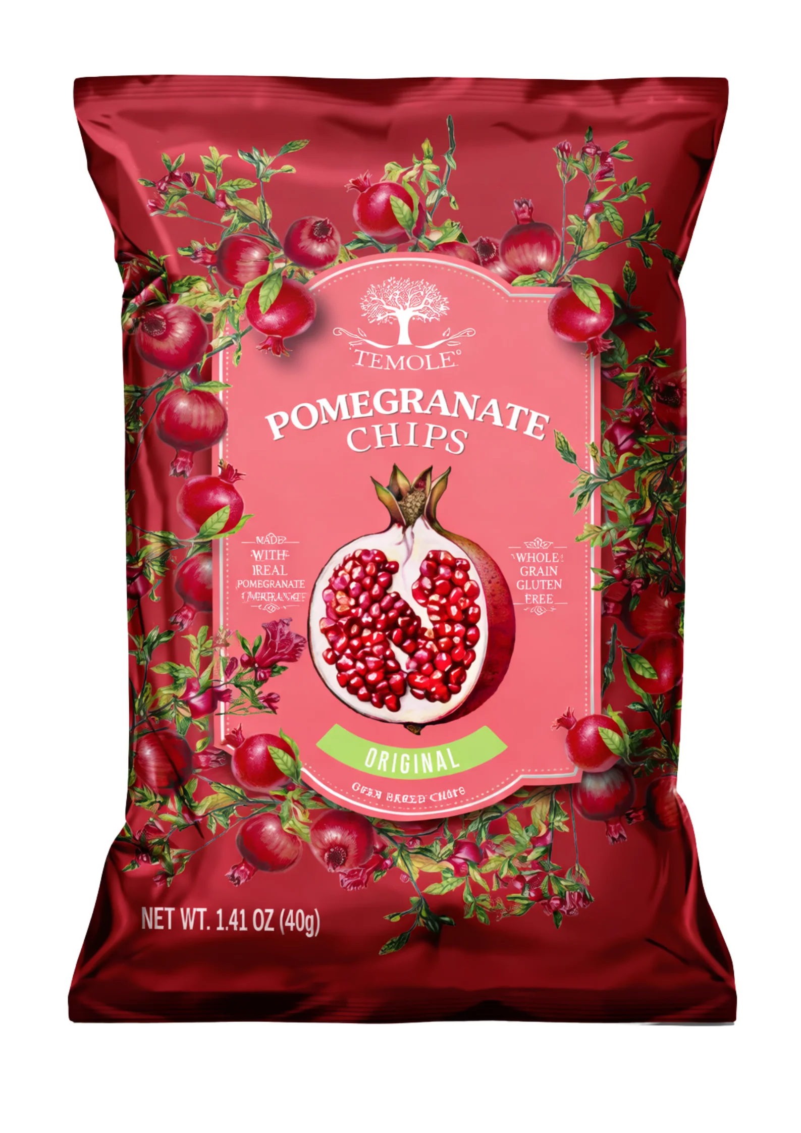 Temole Pomegranate Chips Original 24 x 40g
