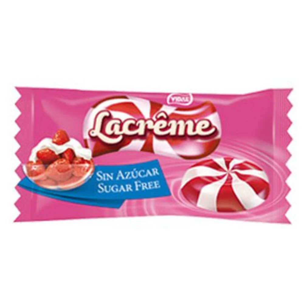 Vidal Lacrême Sugar Free Strawberry & Cream 12 x 80g - Image 2
