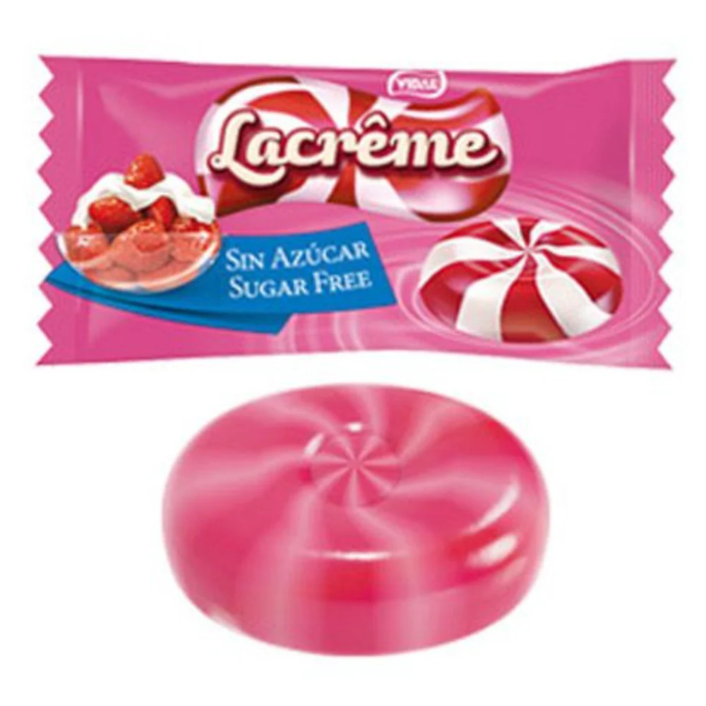 Vidal Lacrême Sugar Free Strawberry & Cream 12 x 80g - Image 3