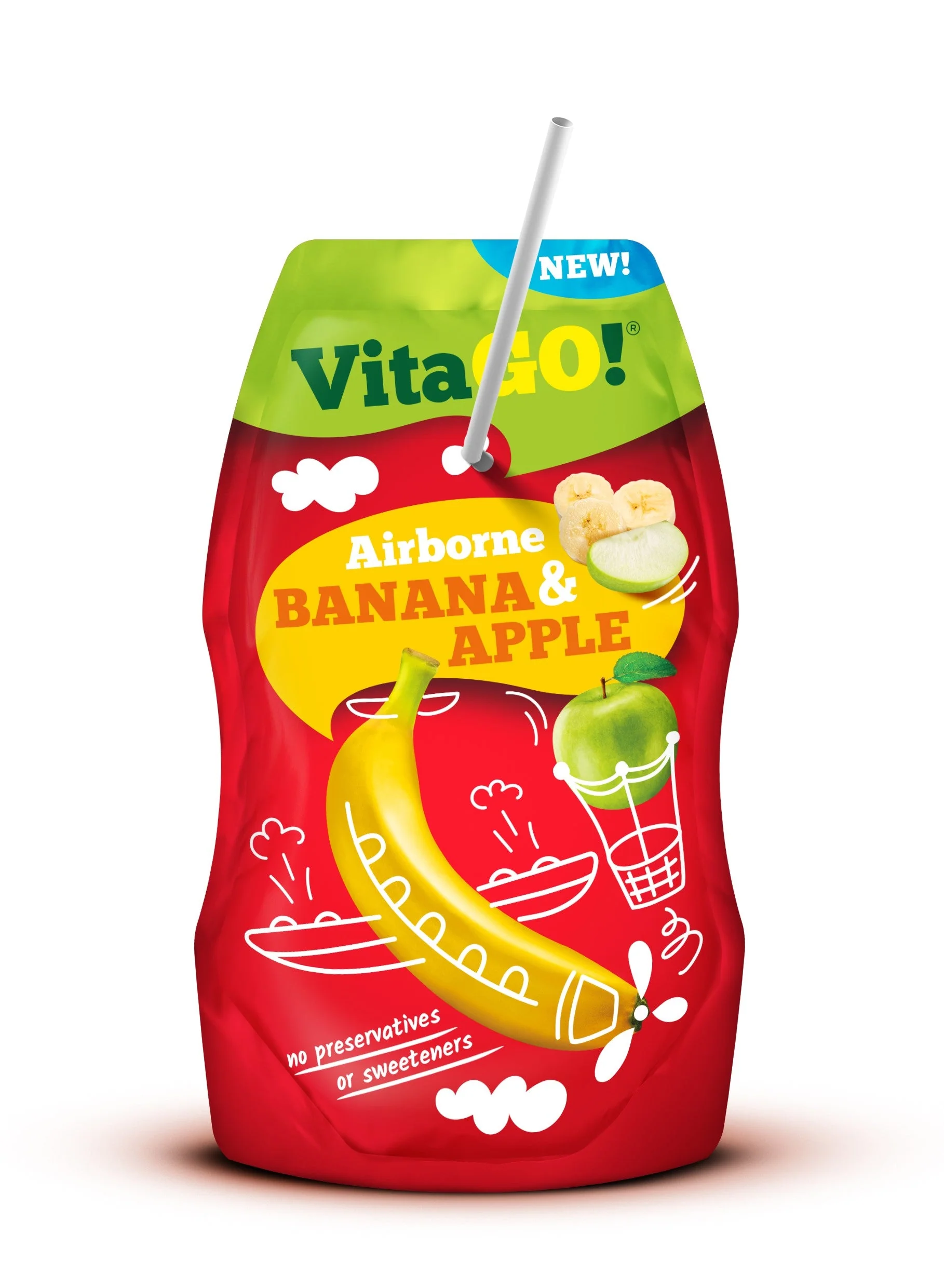 Vitago Banana & Apple 16 x 200ml