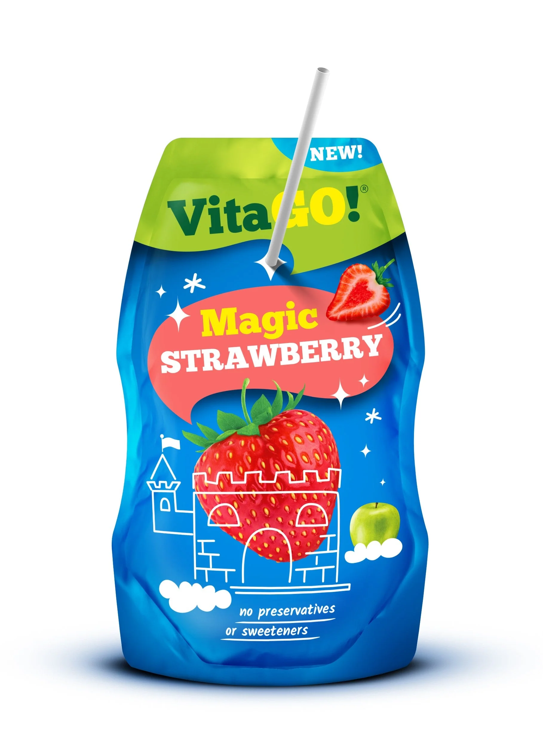 Vitago Apple & Strawberry 16 x 200ml